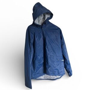 STEARNS Dry Wear Men's Hood Water Resistance Blue Raincoat Jacket Vintage XL/XXL